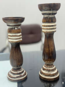 Portavelas de Madera Hecho a Mano con Diseño Fantástico, Tamaño Personalizado, Precio Bajo, Decoración Navideña para Mesa, Linterna Ovalada Estilo Indio - Product Image 5