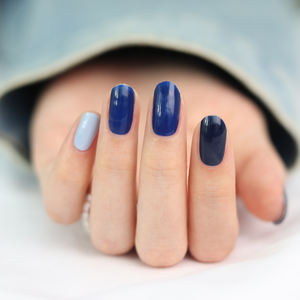 Hecho en Corea [ShineB] Tiras de uñas de gel #45542 May Blue Envolturas de uñas más vendidas y pegatinas de uñas fáciles de Glam Salón de alta calidad - Product Image 2