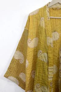 Kantha Vintage algodón abrigo baño abrigo algodón Kantha abrigo mujer chaqueta Kantha Kimono Bata para mujer - Product Image 6