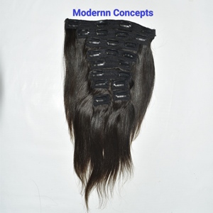 Cheveux humains indiens bruts 100% naturels, lisses, à clipser, provenant d'un seul donneur, sans nœuds - Product Image 4