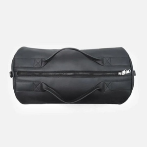 Bolsa de Viaje Cilíndrica de Cuero Genuino, Moderna, con Gran Capacidad de Almacenamiento, Diseño de Lujo para Fin de Semana - Product Image 5