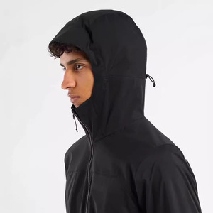 Winter Wholesale High Quality Unisex Hooded <b>Waterproof</b> Windproof 100% Polyester Custom Logo Fashion Windbreaker <b>Jacket</b> - Product Image 3