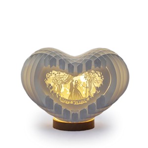 Handcrafted Walnut Wood Heart <b>Lanterns</b> with LED - Wholesale Decorative Lighting from India - Product Image 4