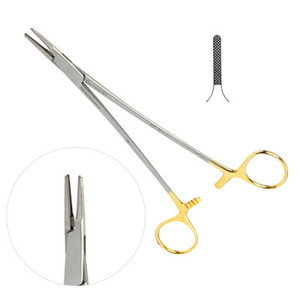 Porte-aiguille sternal Berry manuel à mâchoires robustes avec inserts en carbure de tungstène pour procédures chirurgicales, longueur totale 7-3/4 po (19,6 cm) - Product Image 2