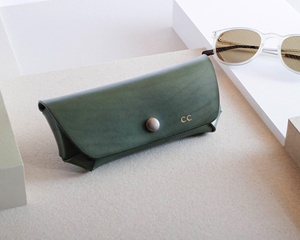 Handmade Leather Glasses Case Genuine Cowhide Pouch Luxury Soft <b>Slim</b> Travel Sunglasses Cover Spectacles Bag LGC-0088 - Product Image 1