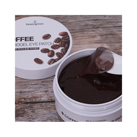 BEAUUGREEN K-Beauty Patchs Hydrogel pour les Yeux au Café et à la Caféine, Raffermissants, Anti-Âge, Éclaircissants, Atténuation des Cernes, pour Adultes