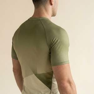 T-shirt de compression à manches courtes pour homme, imprimé personnalisé, ajusté, sportif, pour la gym, le fitness, la musculation, l'entraînement, couche de base athlétique - Product Image 3