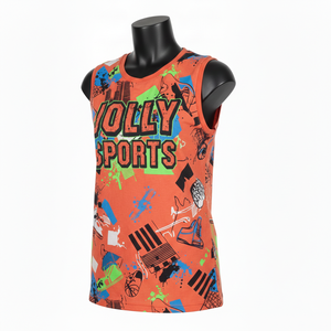 เสื้อยืดกีฬาแขนกุดผู้หญิง ผ้าเจอร์ซีย์เนื้อเนียน พิมพ์ลายกราฟิก โลโก้สั่งทำ เสื้อกล้ามแขนกุด เสื้อผ้าฝ้ายผู้หญิง - Product Image 4