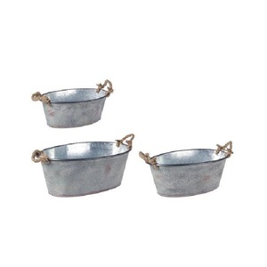 Macetero Galvanizado Estilo Francés Vintage, Recién Llegado, Personalizable en Tamaño, Forma y Color, para Uso en Jardinería - Product Image 6