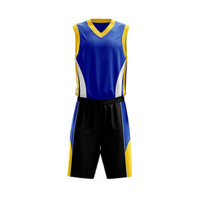 High quality Men Basketball Uniform 100% Polyester <b>top</b> trending Latest Style custom logo OEM - Product Image 3