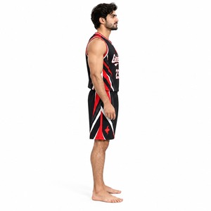 Conjunto de Camiseta y Pantalones Cortos de Baloncesto para Hombre, Uniforme Deportivo Transpirable, Ropa Deportiva para Entrenamiento, Juego, Práctica, Ejercicio y Alto Rendimiento - Product Image 4
