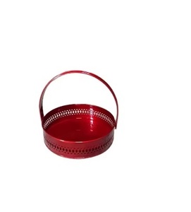 Worldwide Exporter Selling Made in India Tableware Home Decor Metal <b>Wire</b> Fruit <b>Basket</b> with Lid IJ Gold Colour at Lowest Price - Product Image 3