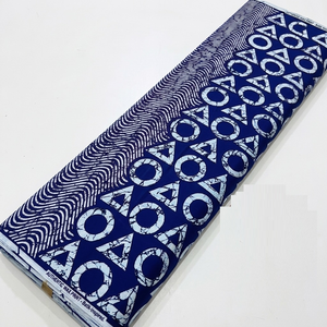 Tissu en coton imprimé batik africain, motif géométrique abstrait, textile sur mesure, fournisseur en gros OEM ODM, Nigéria, Ghana, Kenya - Product Image 3