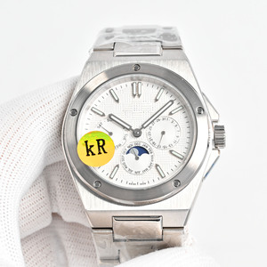 Montre mécanique automatique pour homme, moderne, simple et luxueuse, cadran noir et blanc, décontractée, pour les déplacements professionnels, calendrier perpétuel - Product Image 1