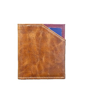 Mustard Genuine <b>Leather</b> Men <b>Wallet</b> Retro Bifold Card Holder Cash Slot Flap ID Window Compact Purse For Male <b>Small</b> Mini Billfold - Product Image 1