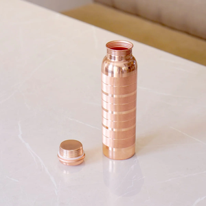 Pure Copper Drinking <b>Bottle</b> 100% Authentic Copper Handmade Leak Proof Water <b>Flask</b> for Ayurvedic Health and Wellness - Product Image 6