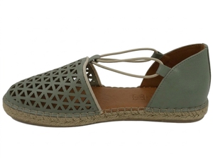 Sandalias Planas de Cuero Genuino para Mujer, Punta Abierta, Transpirables, con Suela de Esparto, Tendencia de Moda de Verano - Product Image 2