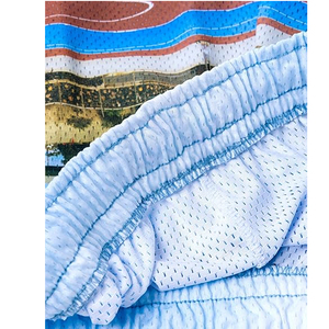 กางเกงขาสั้นวิ่งลายพรางสำหรับผู้ชายกางเกงขาสั้นผ้าฝ้ายแบบมีเชือกรูดกางเกงขาสั้นสำหรับเล่นฟิตเนสยิมฟิตเนสพิมพ์ซับลิเมชันโลโก้ได้ตามต้องการ - Product Image 6