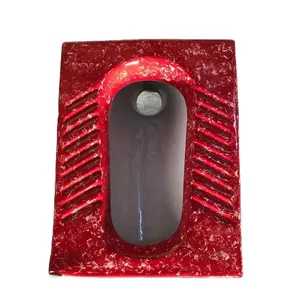 新设计优雅的红色印花蹲便器套装陶瓷浴室产品马桶马桶奥里萨邦蹲便器来自印度