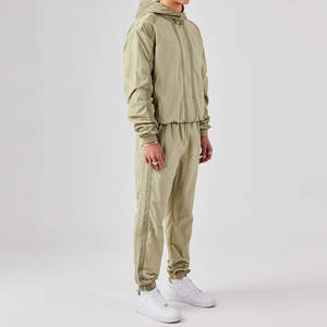 Survêtement zippé à capuche pour homme, en molleton, deux pièces, vêtements de sport, tenue de sport pour la gym, nouvelle mode, couleurs tendance, survêtement pour homme - Product Image 3