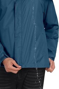 Chaqueta con Capucha y Cierre Completo para Hombre, Estilo Casual Ligero para Exteriores - Product Image 4