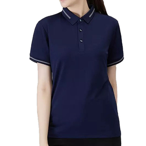 Polo à manches courtes pour femme, couleur unie, décontracté, en piqué tricoté, 100% coton, coupe classique, production Harry Johnson - Product Image 6