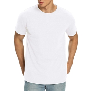 Camiseta OEM Lisa de Algodón Premium para Hombre, Camiseta con Logotipo Personalizado, Cuello Redondo, Ropa Casual de Alta Calidad - Product Image 1