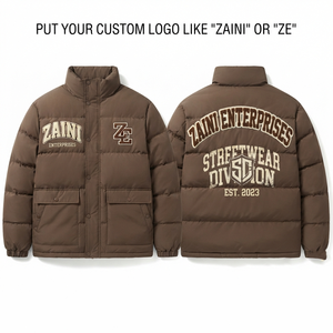 ZAINI Premium 500g Waterproof Windproof <b>Camouflage</b> Mens Puffer Jacket Quilted Winter Coat Hooded Garment Dyed Rib Cuffs Warm Red - Product Image 1