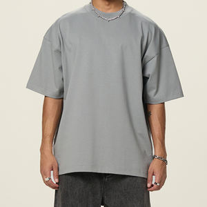 Camiseta Oversize de Algodón 100% de 350GSM para Hombre con Hombros Caídos y Manga Corta, Impresión Personalizada de Alto Gramaje para Fabricantes de Ropa - Product Image 3