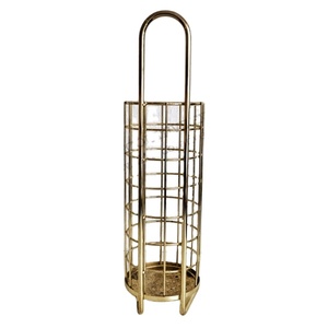 Design personnalisé maison jardin hôtel intérieur fil métallique couleur or parapluie support de stockage à vendre - Product Image 1