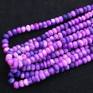 Natural Purple Lavender <b>Opal</b> Beads 8mm Candy <b>Opal</b> Rondelle Beads Loose Gemstone Beads For Jewelry Making DIY Bracelet <b>Necklace</b> - Product Image 2