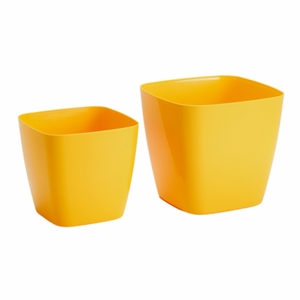 Pots de plantes carrés modernes en plastique pour balcon, jardin et plantation extérieure – Jardinières légères et épaissies pour pépinière - Product Image 1