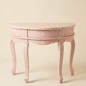 Table console intarziée en os, intemporelle, pour espaces classiques et contemporains, mobilier de luxe artisanal, décoration intérieure - Product Image 1