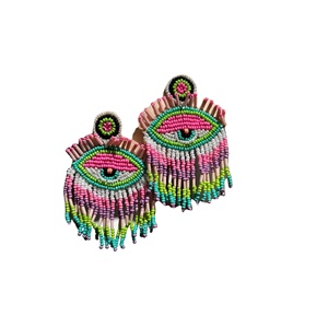 Aretes Personalizados, Diseños de Aretes Bordados a Mano, Aretes con Múltiples Cuentas, Joyería Festiva para Mujer, Mejor Precio, Aretes con Cuentas - Product Image 1