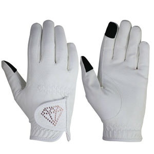 Gants d'équitation en cuir avec logo personnalisé, respirants, pour cavalier, perforés, style polo et golf, pour hommes et femmes - Product Image 4