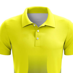 Polo homme élégant, coupe ajustée, en coton, avec logo personnalisé, tissu respirant, vêtements décontractés pour le bureau - Product Image 4