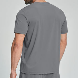 Camiseta Deportiva de Poliéster para Gimnasio, Manga Corta, Informal, para Hombre, Fitness, Culturismo, Entrenamiento, Verano - Product Image 2