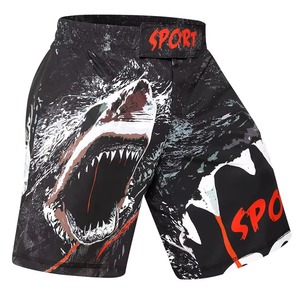 Shorts d'entraînement MMA pour hommes en polyester extensible, design personnalisé, légers, taille élastique, vêtements de sport – Vente en gros - Product Image 5