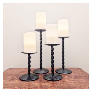 Iron Wrought Candle Holder for Home Decoration Modern Galvanized Iron Handmade Candle Holder for Living Room - Product Image 3