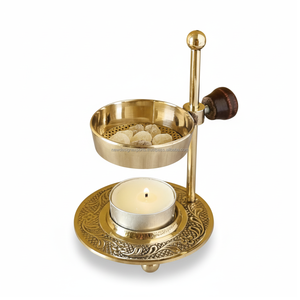 Support à encens en laiton rotatif et réglable en hauteur - Product Image 6