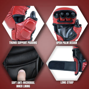 Guantes de MMA personalizados para Kickboxing y Artes Marciales, guantes de sparring de MMA de 7oz y guantes de entrenamiento para grappling, guantes de UFC y Muay Thai - Product Image 5