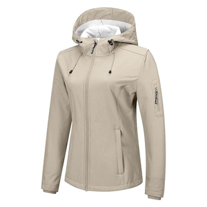 Chaqueta Ligera Impermeable y Cortavientos para Mujer, con Capucha, Forro Polar y Relleno de Algodón - Product Image 3