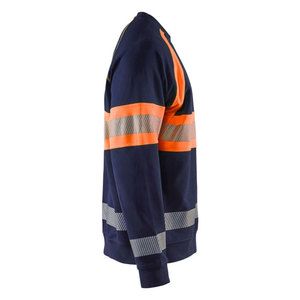 เสื้อสเวตเชิ้ตแขนยาวสีส้มสะท้อนแสงสำหรับงานก่อสร้าง คุณภาพดีที่สุด ราคาโรงงาน ปลอดภัย มองเห็นได้ชัดเจน - Product Image 4