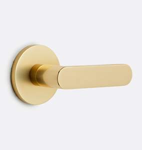 Poignée de porte élégante en acier inoxydable noir à double levier pour meubles et maison, personnalisable avec serrure de passage ou de confidentialité - Product Image 3