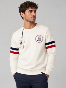 Sweat-shirt pour homme en coton lourd de qualité supérieure, col rond, intérieur en polaire doux, confortable, streetwear urbain, fabrication artisanale - Product Image 1