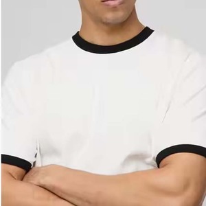 Men's Short Sleeve O-Neck <b>Collar</b> <b>T</b>-<b>Shirts</b> Solid Pattern Summer Trend 100% Cotton Breathable Quick Dry Regular Fit Wholesale - Product Image 3