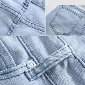 Pantalon décontracté pour homme, coupe droite, taille mi-haute, motif à carreaux, extensible, en coton et élasthanne de haute qualité, respirant et écologique - Product Image 5