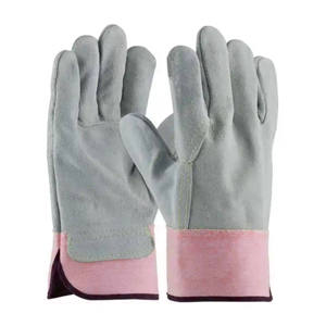 Gants de sécurité ignifuges de haute qualité pour ébénistes canadiens, en cuir de vachette pleine fleur avec fente latérale robuste et dos entièrement en cuir, antistatiques - Product Image 4