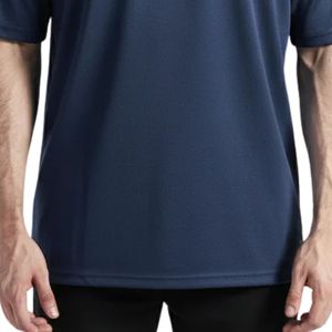 Camiseta Deportiva para Hombre, Corte Regular, Color Azul Marino, Algodón Premium, Transpirable, Suave, para Gimnasio, Entrenamiento, Uso Casual, OEM, ODM - Product Image 6