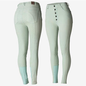 Pantalones de equitación tipo legging con estampado de silicona de asiento completo a todo color, venta al por mayor de fábrica - Product Image 3